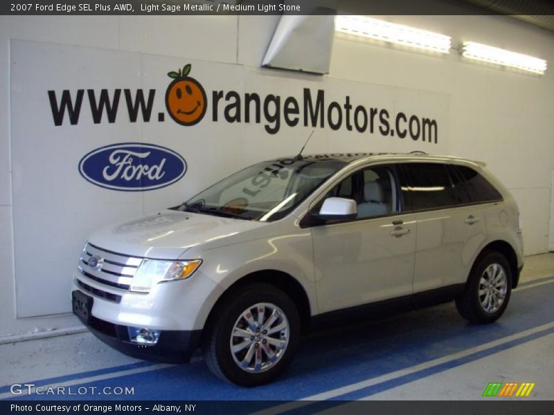 Light Sage Metallic / Medium Light Stone 2007 Ford Edge SEL Plus AWD