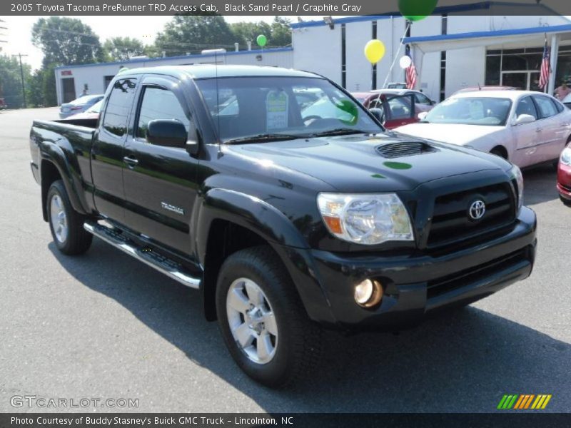 Black Sand Pearl / Graphite Gray 2005 Toyota Tacoma PreRunner TRD Access Cab
