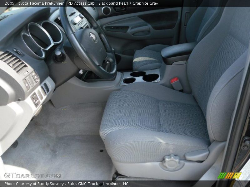 Black Sand Pearl / Graphite Gray 2005 Toyota Tacoma PreRunner TRD Access Cab