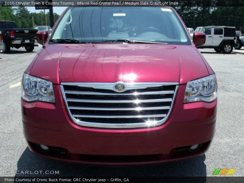 Inferno Red Crystal Pearl / Medium Slate Gray/Light Shale 2010 Chrysler Town & Country Touring