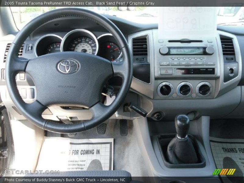 Black Sand Pearl / Graphite Gray 2005 Toyota Tacoma PreRunner TRD Access Cab