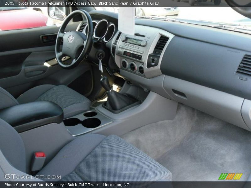 Black Sand Pearl / Graphite Gray 2005 Toyota Tacoma PreRunner TRD Access Cab