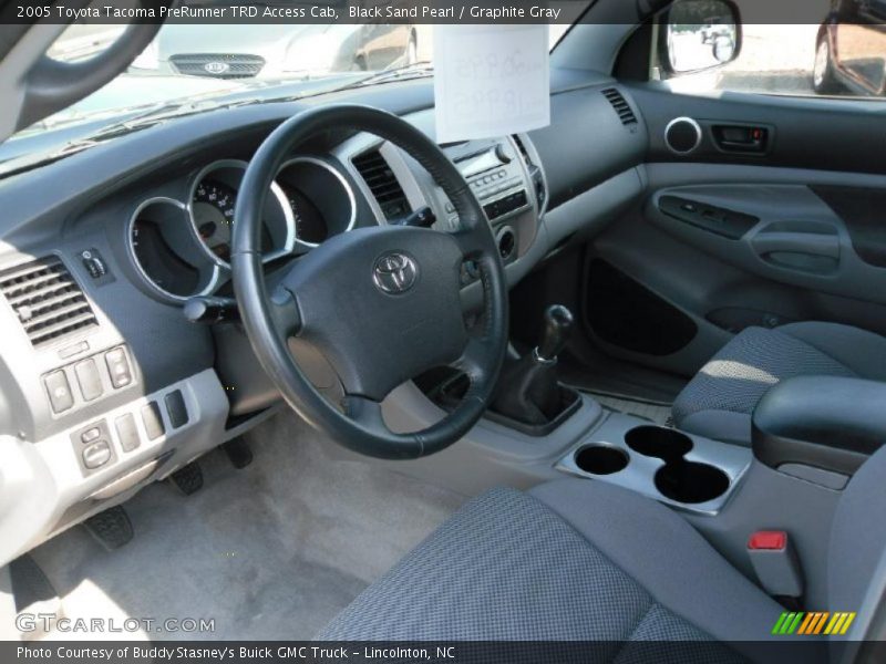 Black Sand Pearl / Graphite Gray 2005 Toyota Tacoma PreRunner TRD Access Cab