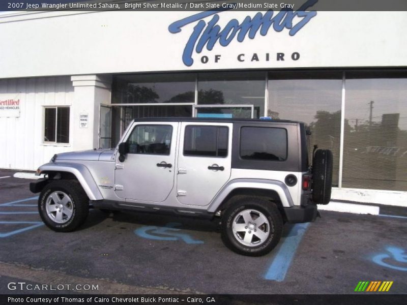Bright Silver Metallic / Dark Slate Gray/Medium Slate Gray 2007 Jeep Wrangler Unlimited Sahara
