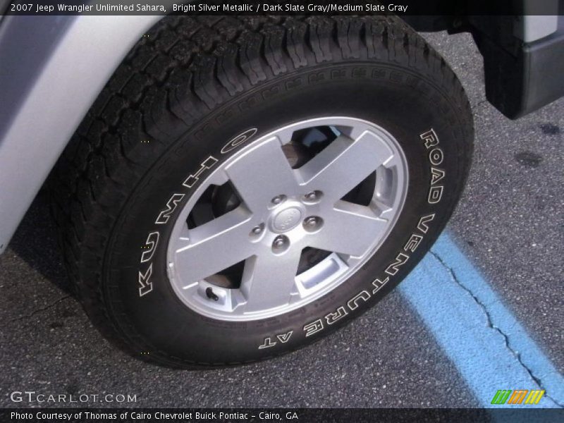 Bright Silver Metallic / Dark Slate Gray/Medium Slate Gray 2007 Jeep Wrangler Unlimited Sahara