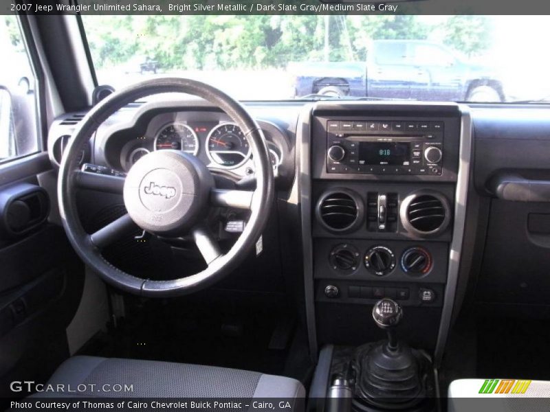 Bright Silver Metallic / Dark Slate Gray/Medium Slate Gray 2007 Jeep Wrangler Unlimited Sahara