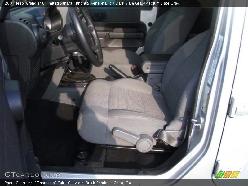 Bright Silver Metallic / Dark Slate Gray/Medium Slate Gray 2007 Jeep Wrangler Unlimited Sahara