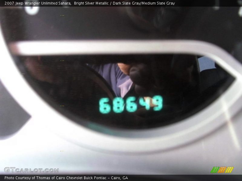 Bright Silver Metallic / Dark Slate Gray/Medium Slate Gray 2007 Jeep Wrangler Unlimited Sahara