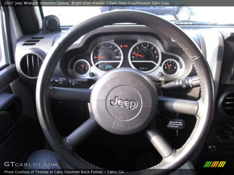 Bright Silver Metallic / Dark Slate Gray/Medium Slate Gray 2007 Jeep Wrangler Unlimited Sahara