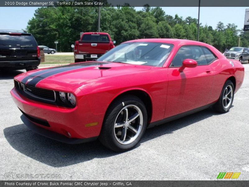 TorRed / Dark Slate Gray 2010 Dodge Challenger SE