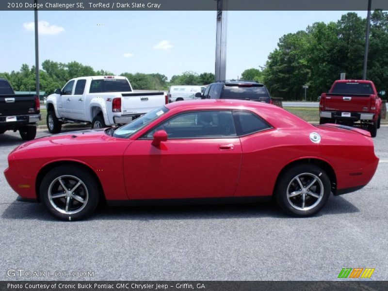 TorRed / Dark Slate Gray 2010 Dodge Challenger SE