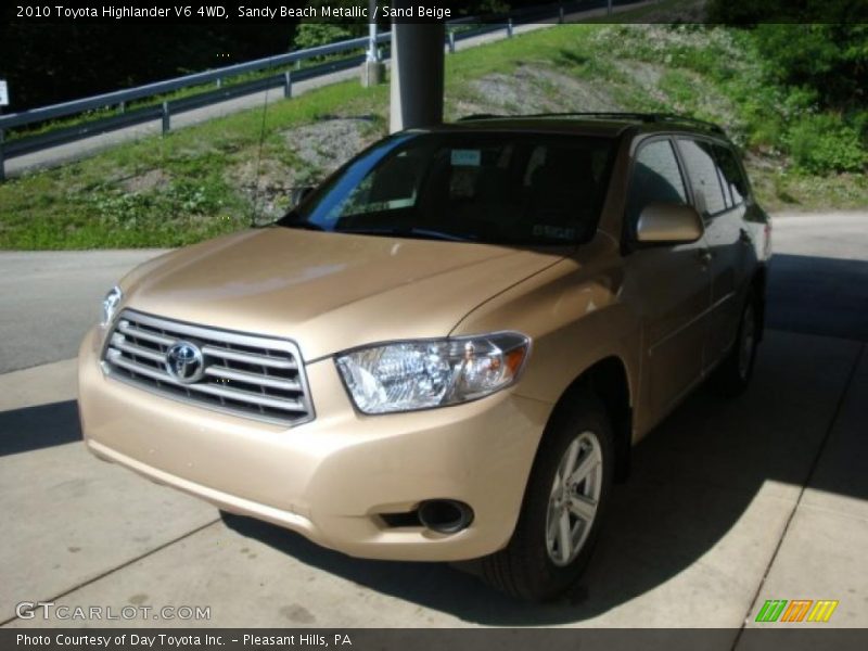 Sandy Beach Metallic / Sand Beige 2010 Toyota Highlander V6 4WD