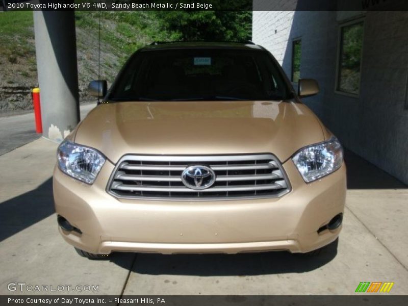 Sandy Beach Metallic / Sand Beige 2010 Toyota Highlander V6 4WD