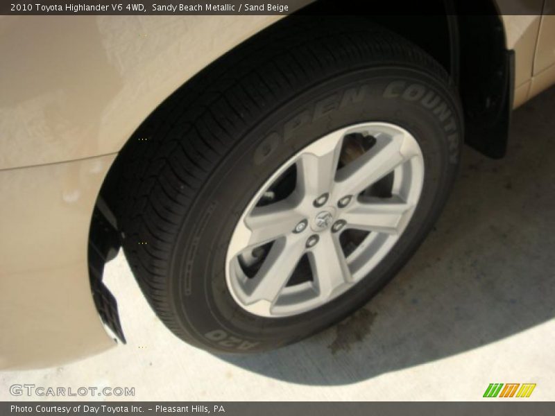 Sandy Beach Metallic / Sand Beige 2010 Toyota Highlander V6 4WD