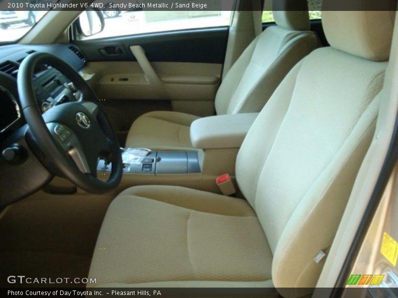 Sandy Beach Metallic / Sand Beige 2010 Toyota Highlander V6 4WD