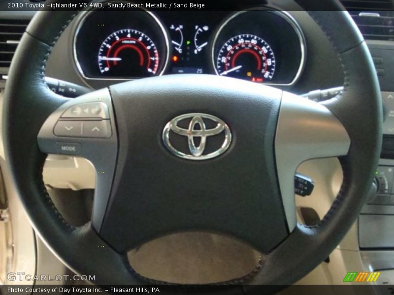 Sandy Beach Metallic / Sand Beige 2010 Toyota Highlander V6 4WD
