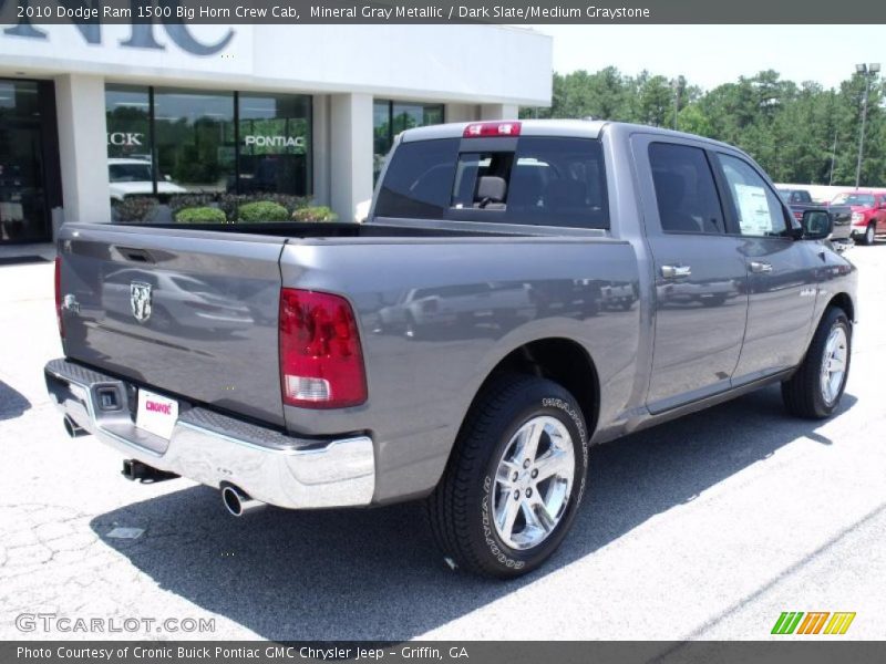 Mineral Gray Metallic / Dark Slate/Medium Graystone 2010 Dodge Ram 1500 Big Horn Crew Cab