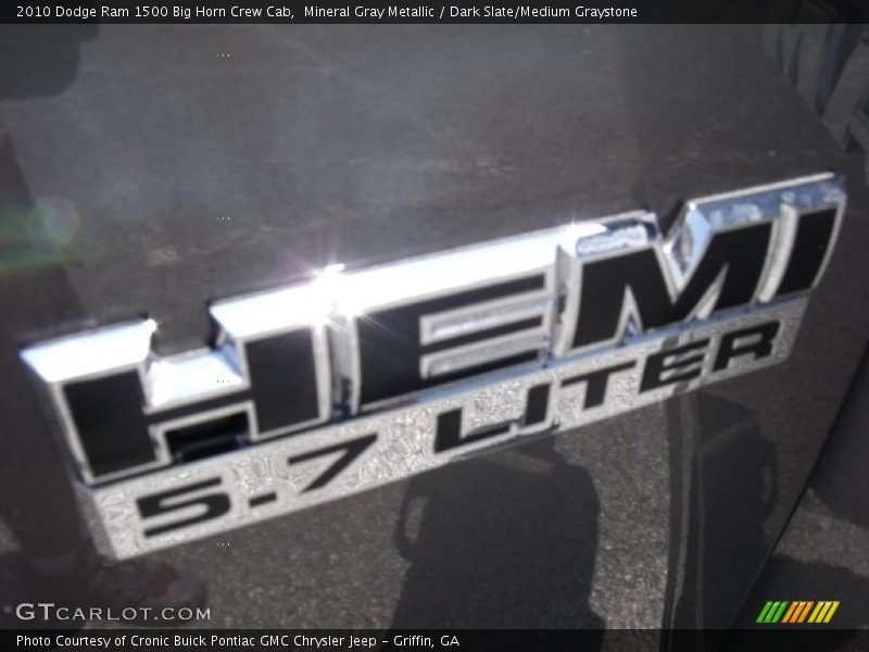 Mineral Gray Metallic / Dark Slate/Medium Graystone 2010 Dodge Ram 1500 Big Horn Crew Cab