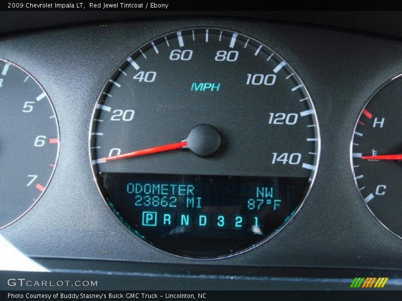 Red Jewel Tintcoat / Ebony 2009 Chevrolet Impala LT