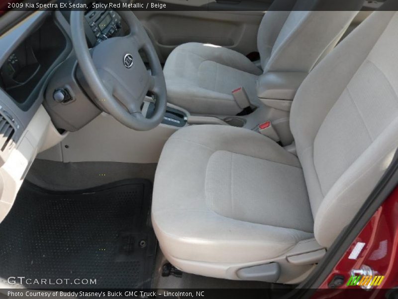 Spicy Red Metallic / Beige 2009 Kia Spectra EX Sedan