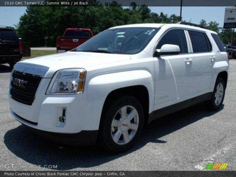 Summit White / Jet Black 2010 GMC Terrain SLE