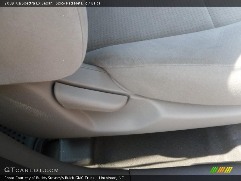 Spicy Red Metallic / Beige 2009 Kia Spectra EX Sedan