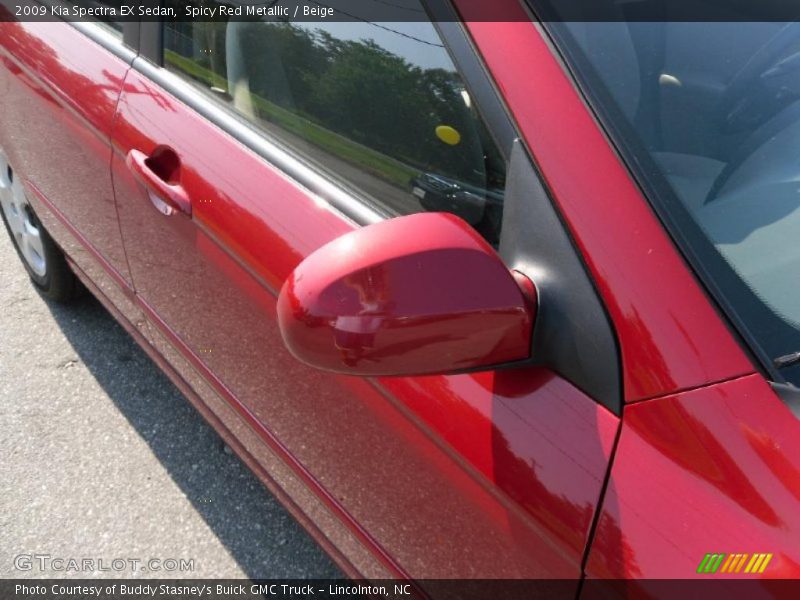 Spicy Red Metallic / Beige 2009 Kia Spectra EX Sedan