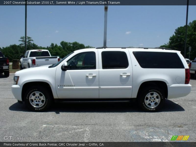 Summit White / Light Titanium/Dark Titanium 2007 Chevrolet Suburban 1500 LT