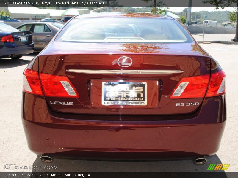 Royal Ruby Red Metallic / Cashmere 2008 Lexus ES 350
