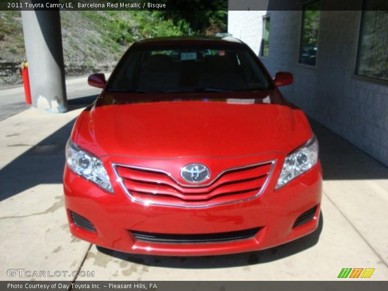 Barcelona Red Metallic / Bisque 2011 Toyota Camry LE