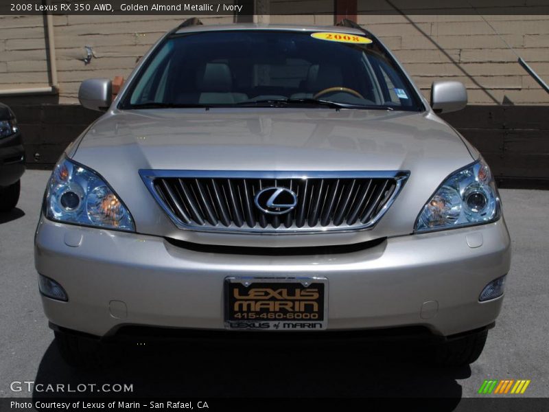 Golden Almond Metallic / Ivory 2008 Lexus RX 350 AWD