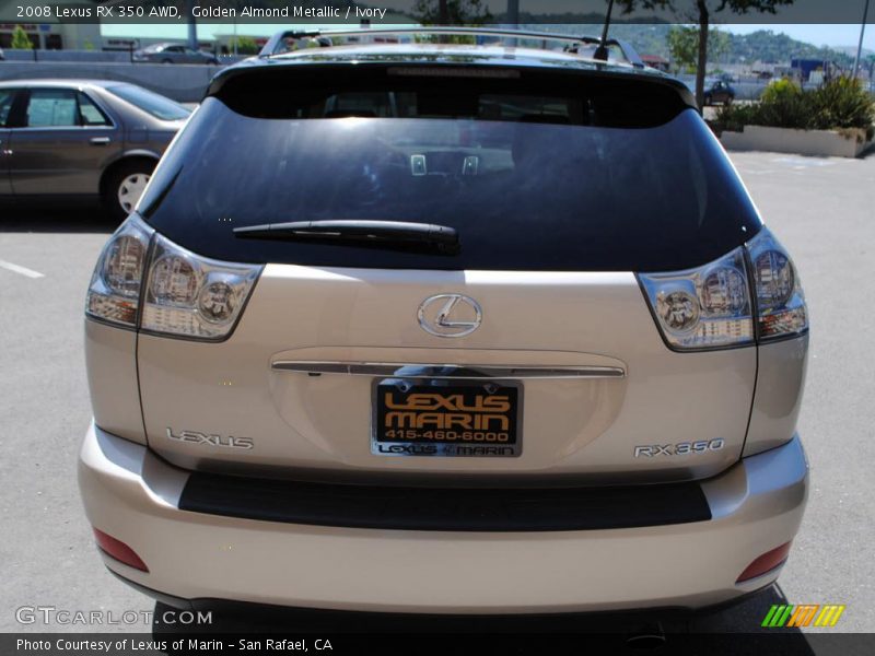 Golden Almond Metallic / Ivory 2008 Lexus RX 350 AWD