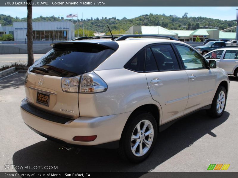 Golden Almond Metallic / Ivory 2008 Lexus RX 350 AWD