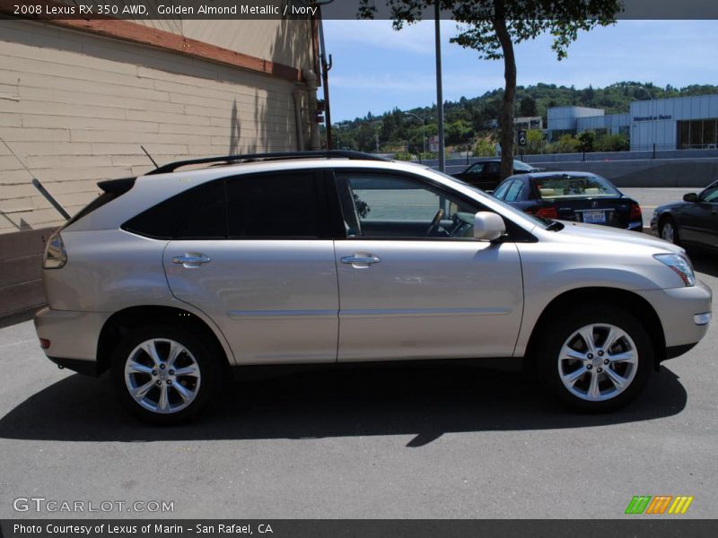 Golden Almond Metallic / Ivory 2008 Lexus RX 350 AWD