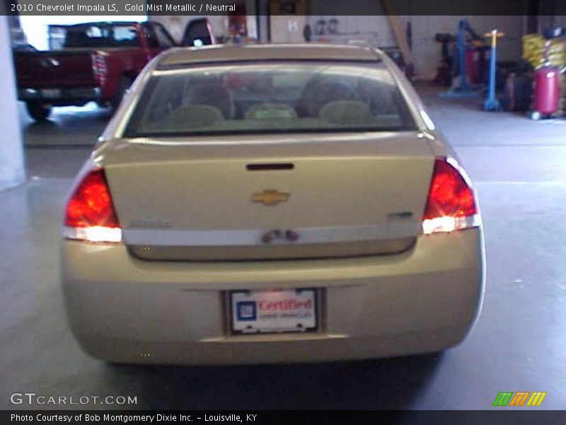 Gold Mist Metallic / Neutral 2010 Chevrolet Impala LS