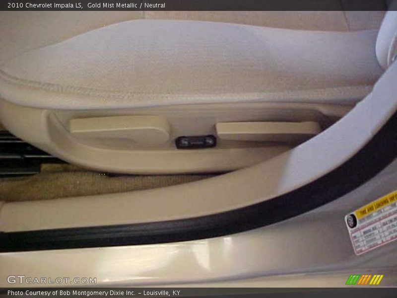 Gold Mist Metallic / Neutral 2010 Chevrolet Impala LS