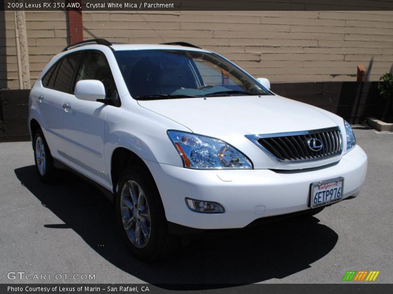 Crystal White Mica / Parchment 2009 Lexus RX 350 AWD