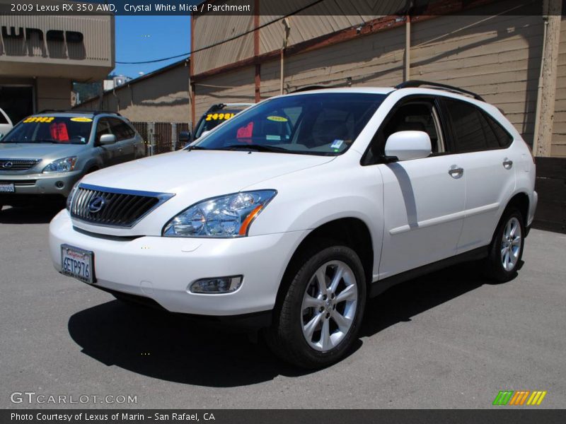 Crystal White Mica / Parchment 2009 Lexus RX 350 AWD