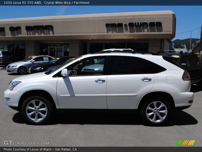 Crystal White Mica / Parchment 2009 Lexus RX 350 AWD