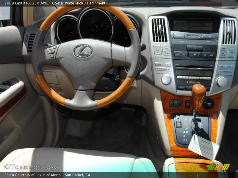 Crystal White Mica / Parchment 2009 Lexus RX 350 AWD