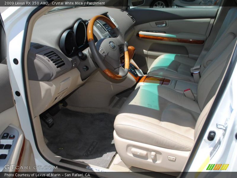 Crystal White Mica / Parchment 2009 Lexus RX 350 AWD