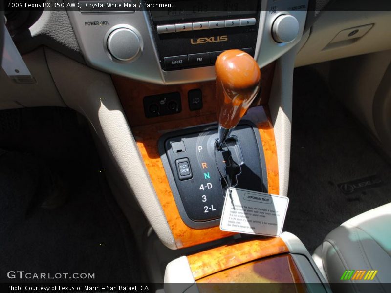 Crystal White Mica / Parchment 2009 Lexus RX 350 AWD