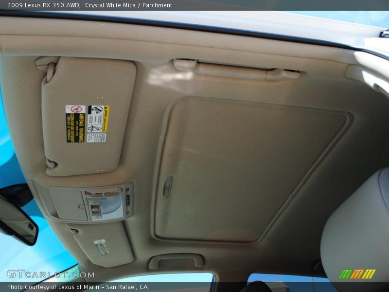 Crystal White Mica / Parchment 2009 Lexus RX 350 AWD