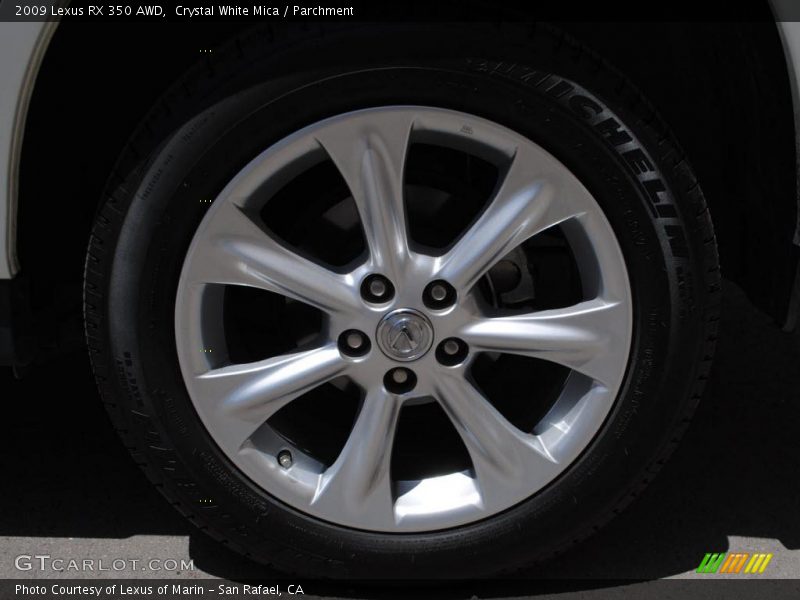 Crystal White Mica / Parchment 2009 Lexus RX 350 AWD