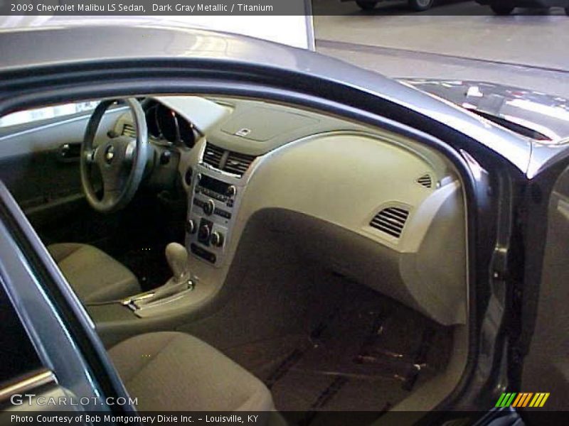 Dark Gray Metallic / Titanium 2009 Chevrolet Malibu LS Sedan