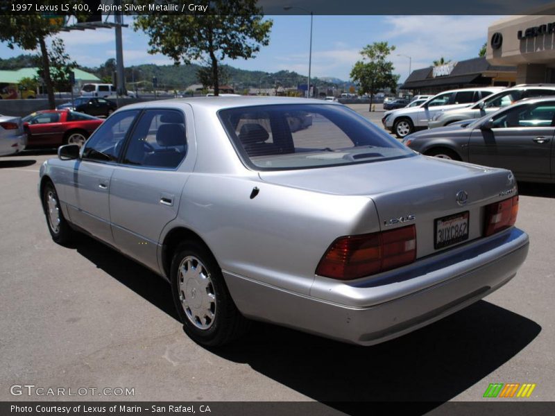 Alpine Silver Metallic / Gray 1997 Lexus LS 400