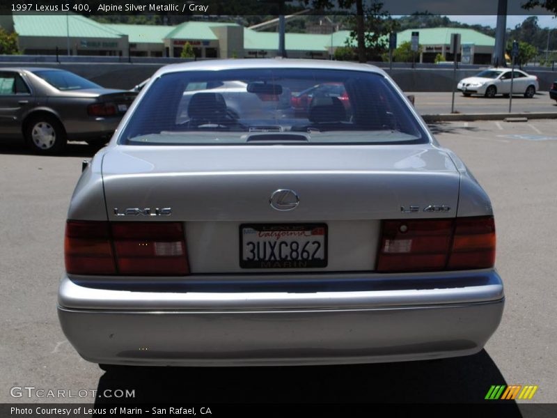Alpine Silver Metallic / Gray 1997 Lexus LS 400