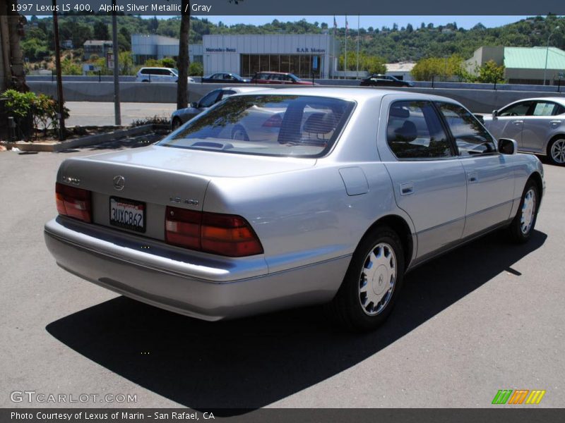 Alpine Silver Metallic / Gray 1997 Lexus LS 400