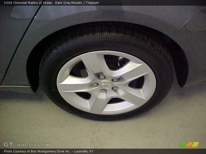 Dark Gray Metallic / Titanium 2009 Chevrolet Malibu LS Sedan