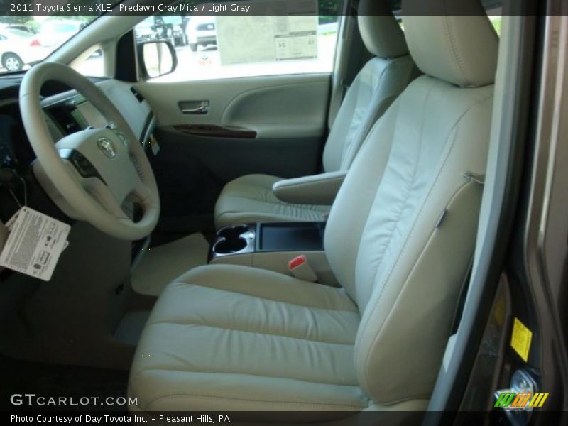 Predawn Gray Mica / Light Gray 2011 Toyota Sienna XLE